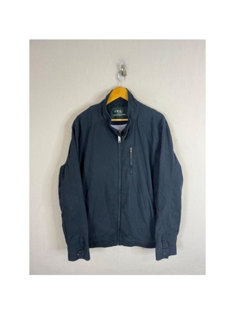 Rodd & Gunn Navy Blue Cotton Full Zip Bomber Jacket 3XL BP0596